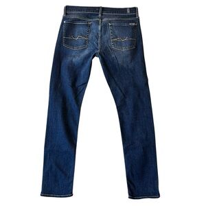 7 For All Mankind jeans Paxtyn slim 34 x 32 Dark blue wash Logo pocket Mens